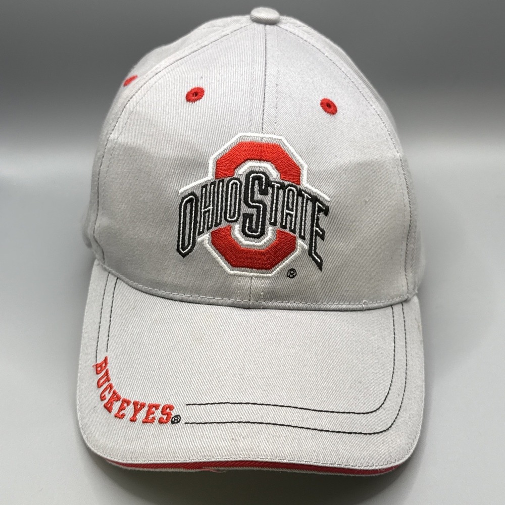 Ohio State Hat/Cap Gray Embroidered Emblem Adjustable Officially Licensed
